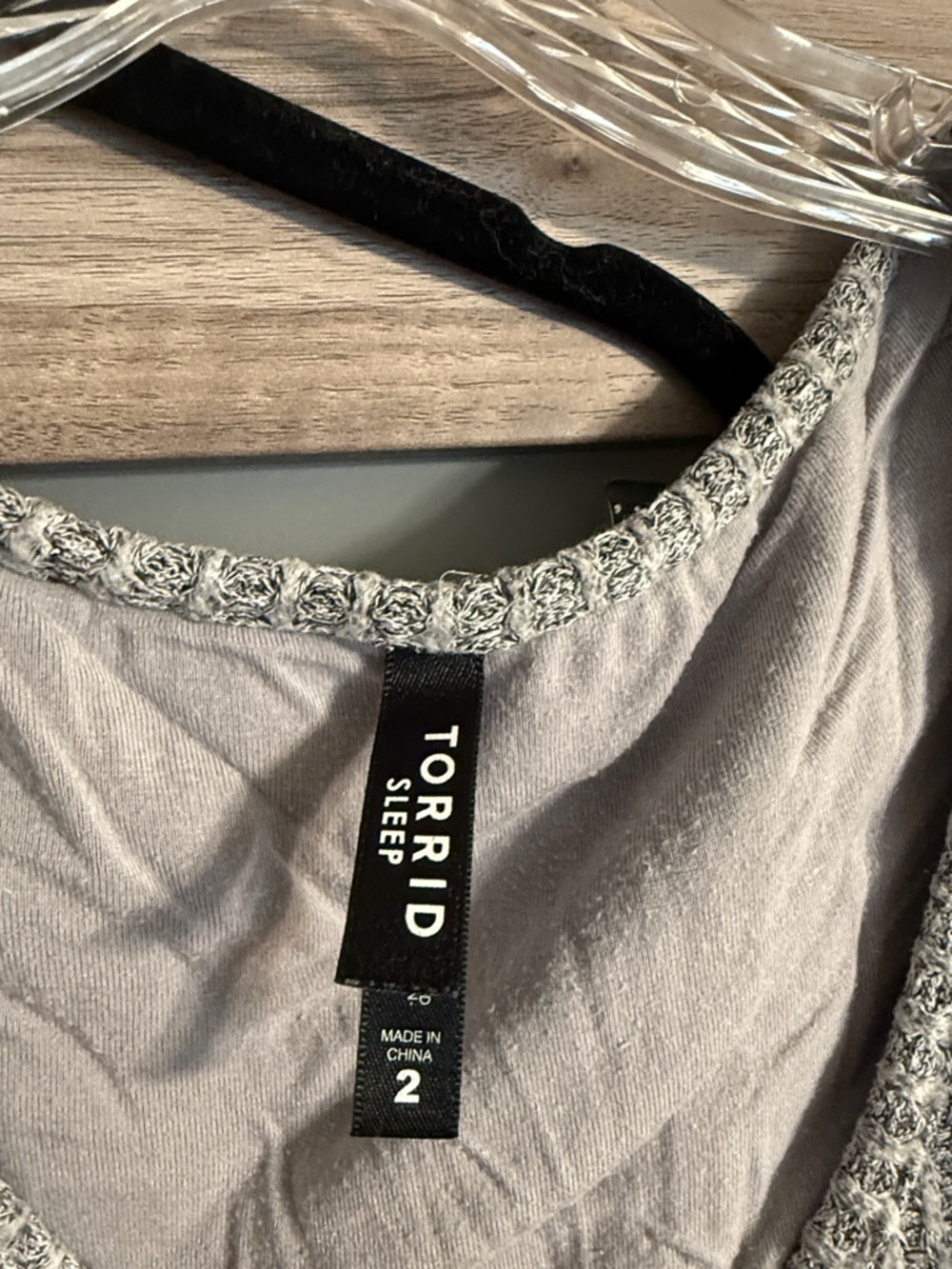 torrid Light Gray Ribbed 3-Piece Lounge Set - Picture 3 of 7